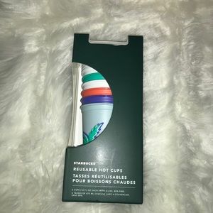 NWT Beach Ocean Tropical Reusable Cups Starbucks